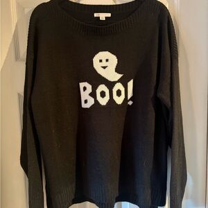 Cato Black Boo Ghost Sweater